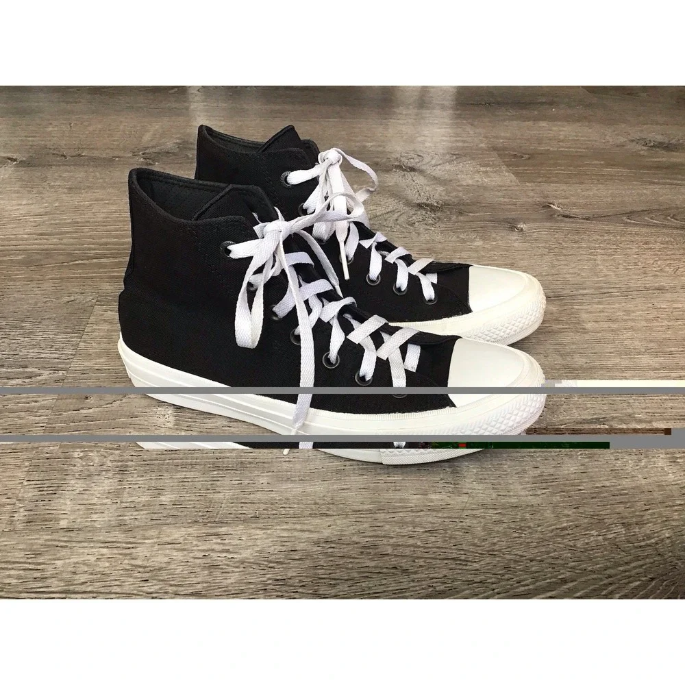 Converse Chuck Taylor All Star 2 Mid Black/White Sneaker 150143C Women's Sz 7.5